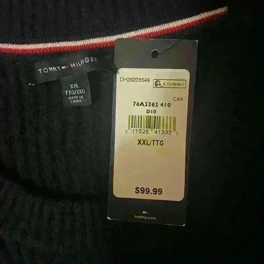 Tommy Hilfiger navy blue sweater - Picture 3 of 4